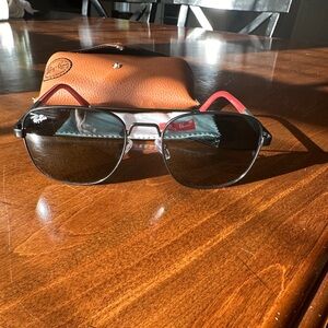Ray-bans black and red
